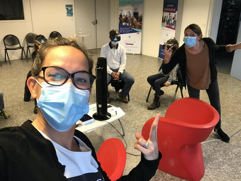 Equipe Oséos à la Médiathèque de Saint Nazaire